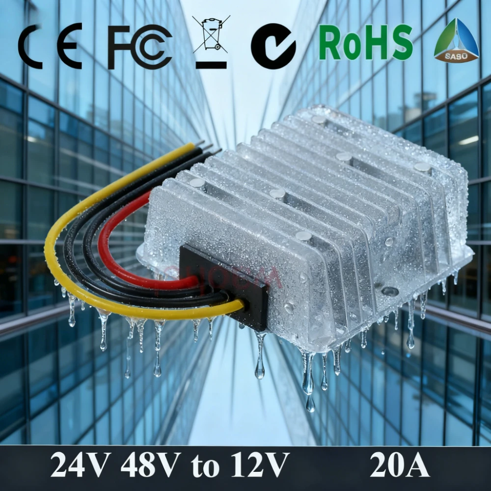

24V 48V to 12V 20A DC DC Step Down Power Converter Regulator Output Power Applied to LED car 12V Voltage 240W Reducer Module CE