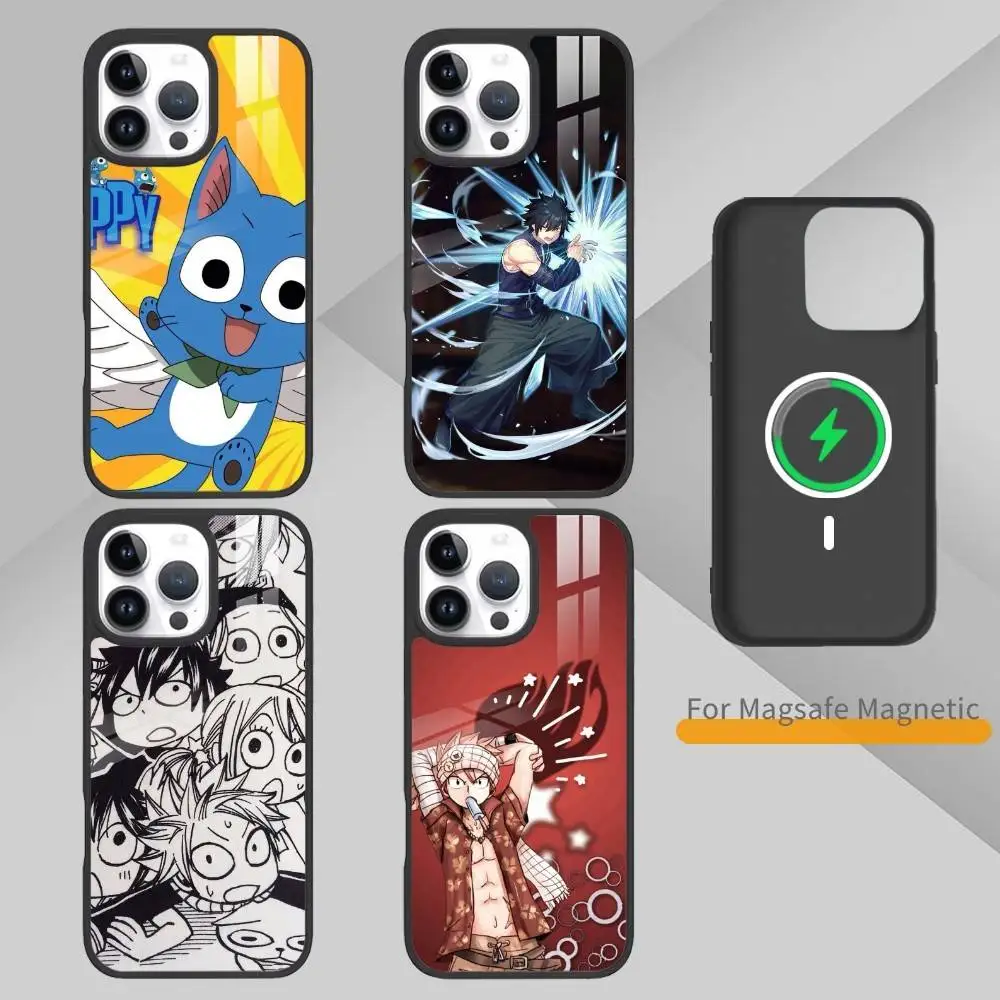 

ANIME F-FAIRY TAIL Phone Case For iPhone 17,16,15,14,13,Pro,Max,Plus,Magnetic For Magsafe Wireless Charging