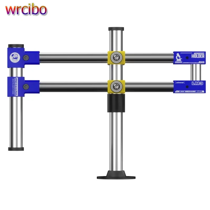 Mechanic LM3 Universal Double-arm Bracket 360° Rotation Adjustable Microscope Stand Metal Support For Mobile Phone Repair Tools