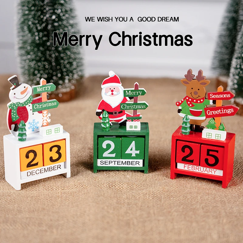 

Santa Calendar Countdown Ornaments Christmas Scene Arrangement Dress Up Photo Props Scene Cloth Christmas Advent Calendar 2025