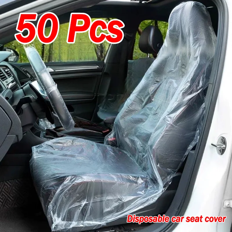 

50Pcs/100PCS Beauty Repair Disposable Car Seat Covers Protective Cover, Waterproof, Cleaning, Care, Universal Car Seat Protector