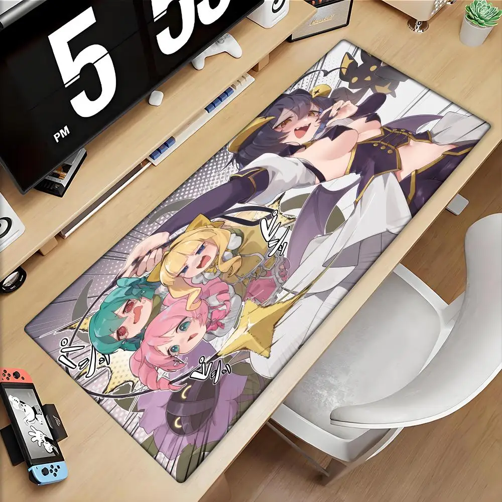 Alfombrilla de ratón grande XXL antideslizante para ordenador portátil, alfombrilla de escritorio para teclado, diseño de Magical Girls Utena Hiiragi Magia Baiser