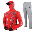Red Grey Pants