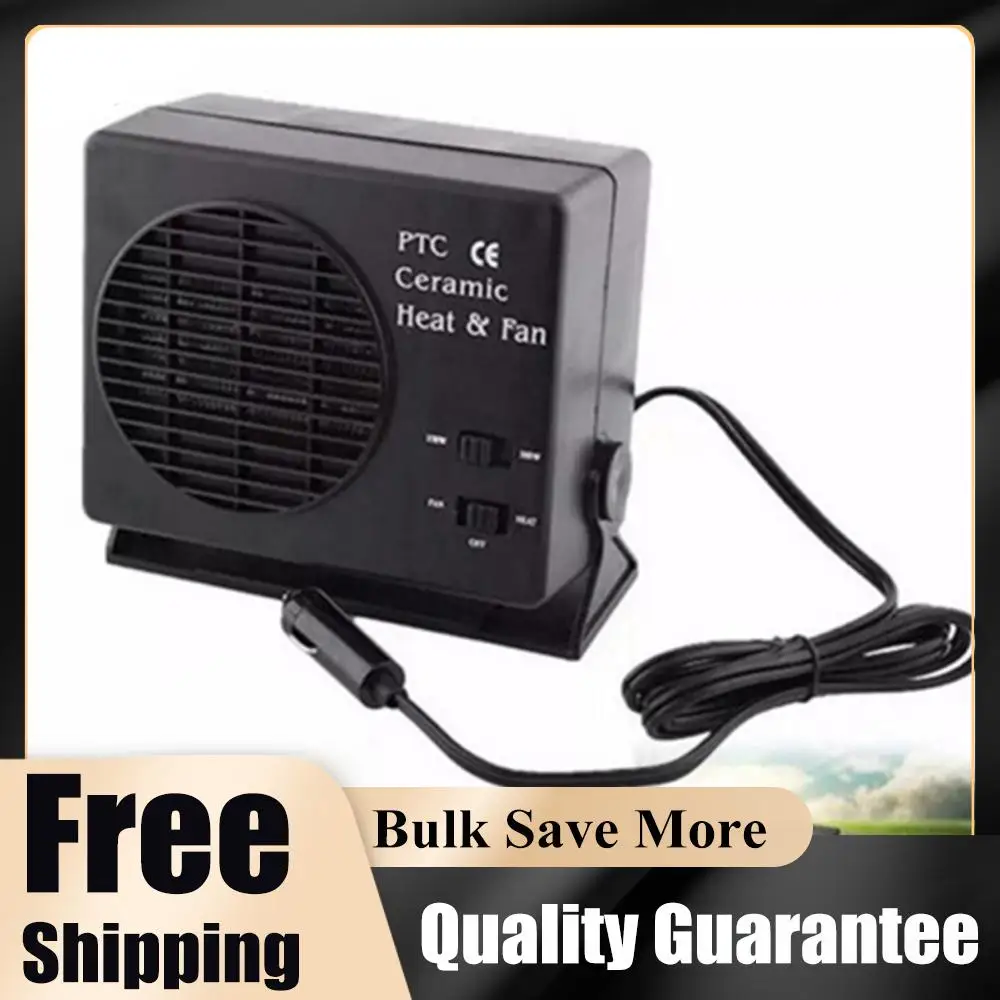 

150/300W Ceramic Car Heater 12V Windscreen Heater Fast Heating Anti-Fog Heater 2 in 1 Cooling Heating for Driving Camping Travel