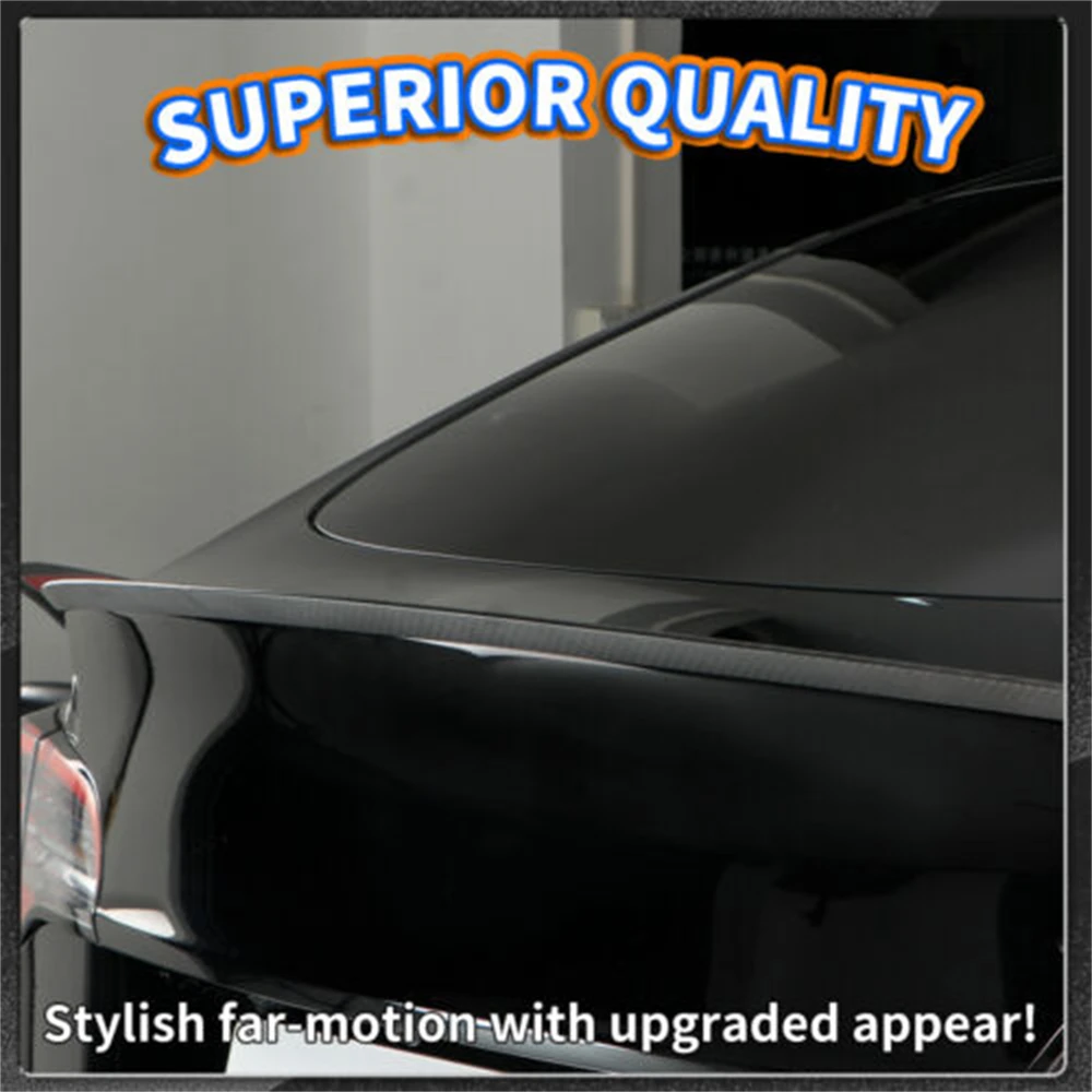 

ModelY Tail Wing 100% Real Dry Carbon Fiber Spoiler Rear Trunk Lip For Tesla Model Y 2021-2024 Accessories Auto Exterior Parts