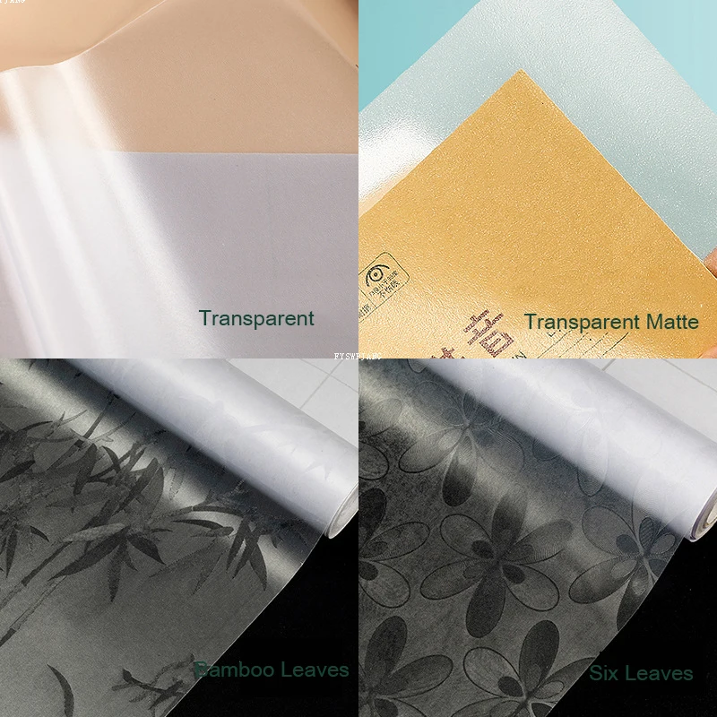 Transparent Matte Book Film PVC Book Window Stickers Wall Stickers Textbook Protection Book Cover Roll Self-Adhesive Book Film