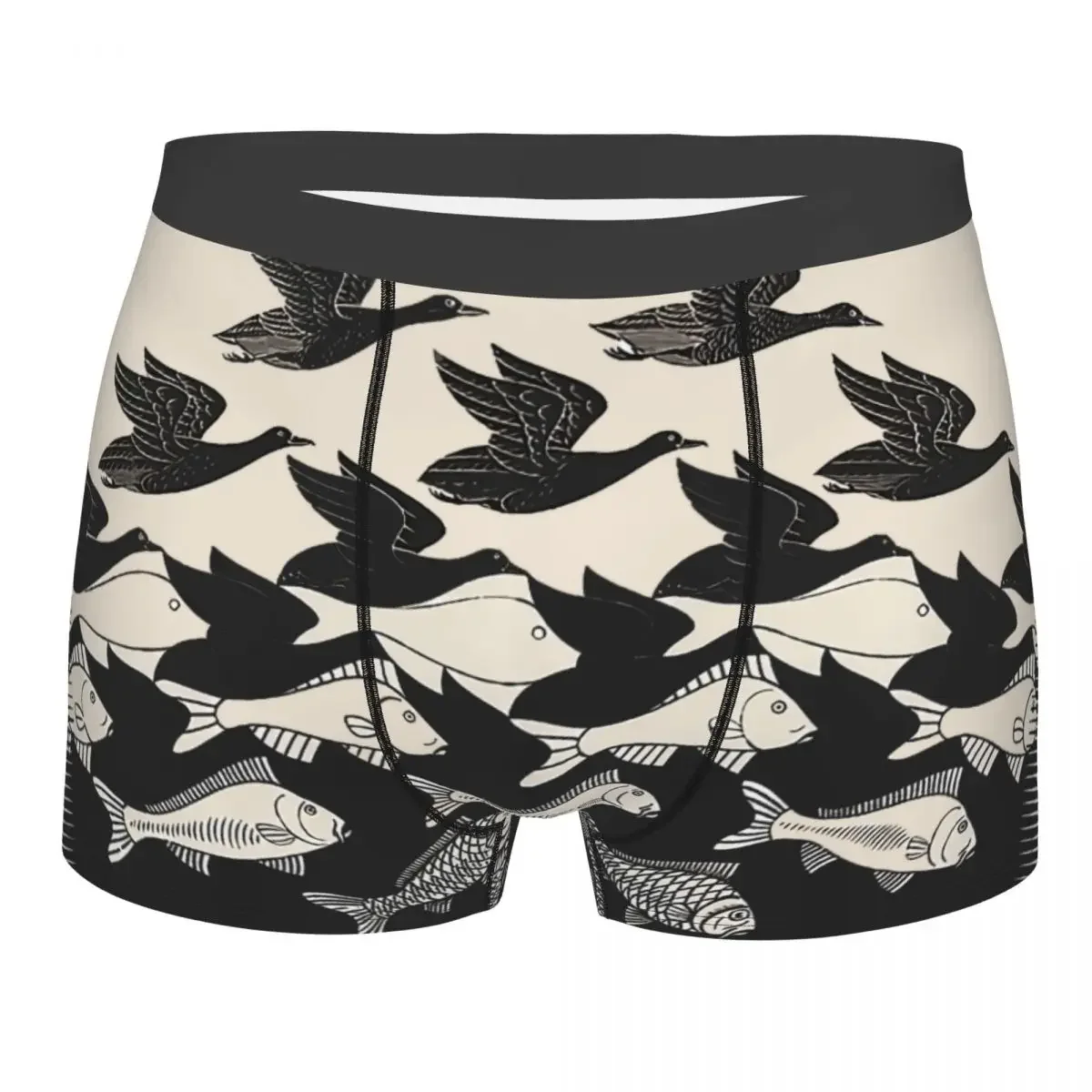 Sky And Water I Maurits Cornelis Escher Man's Boxer Briefs Highly Breathable Underwear High Quality Print Shorts Birthday Gifts