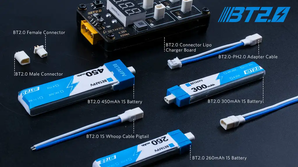 5pcs betafpv 2s bwhoop kabel pigtail kabels atz bt 2,0 22awg für rc fpv beta65x hd beta65x fpv kit bürstenlose drohnen batterie – Detail 5
