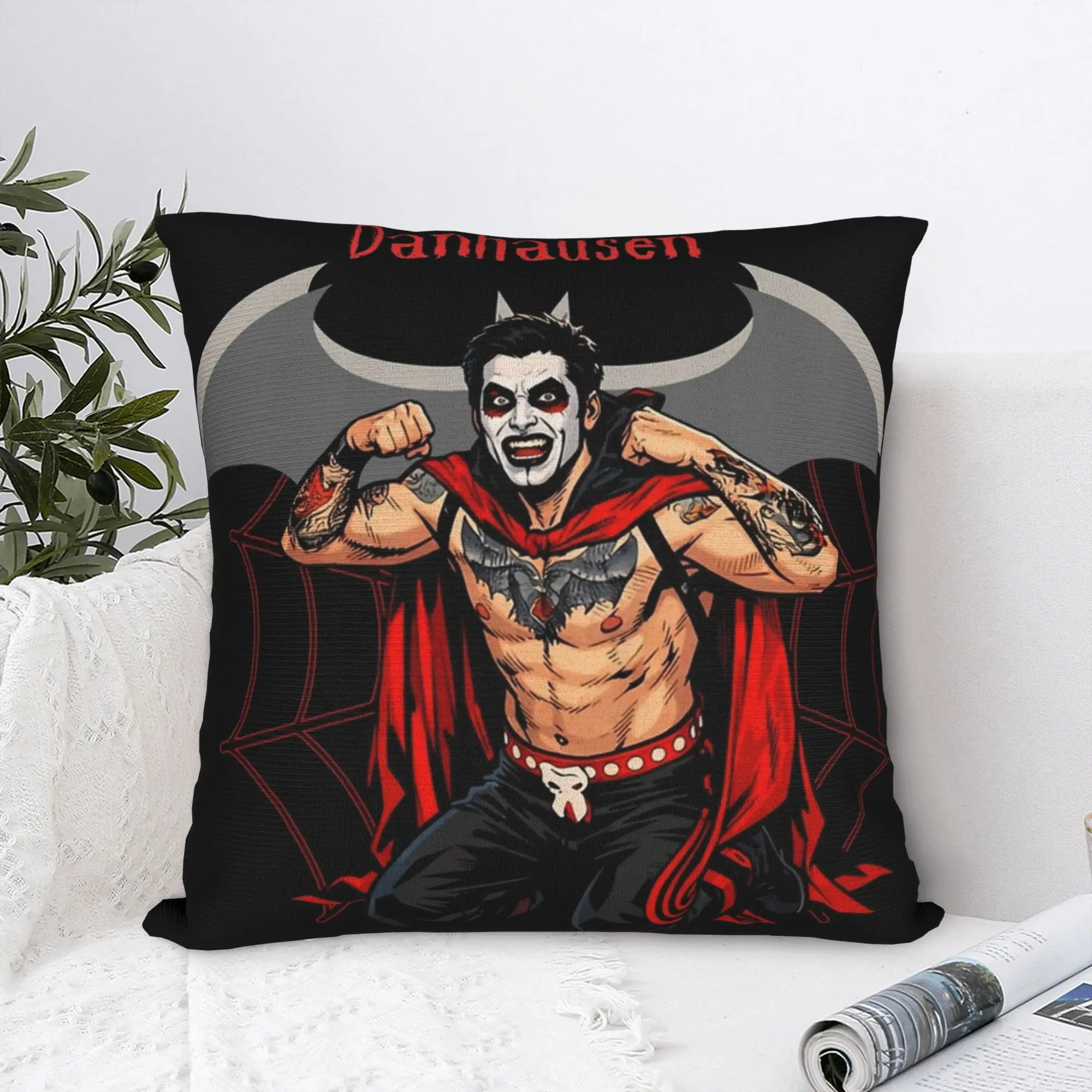 Danhausen Wrestling Evil Square Pillowcases Polyester Bed Car  Cushion Case Cute Decor Pillowcase 40*40