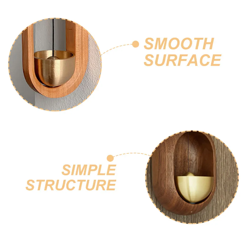 

2 Sets Wind Chime Doorbell Accessories for Shopkeeper Retro Decor Fashion Commercial Copper Decorative Business Office