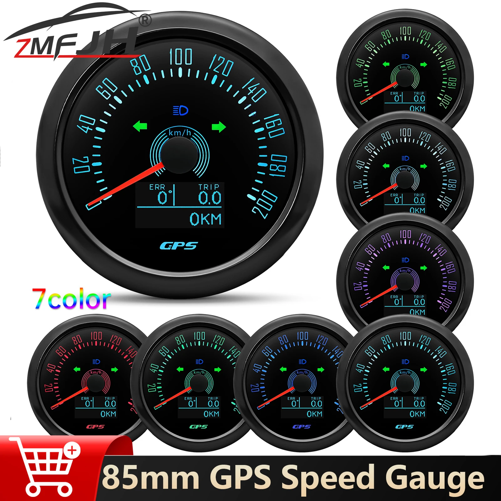 85Mm Car Gps Speedo… - image