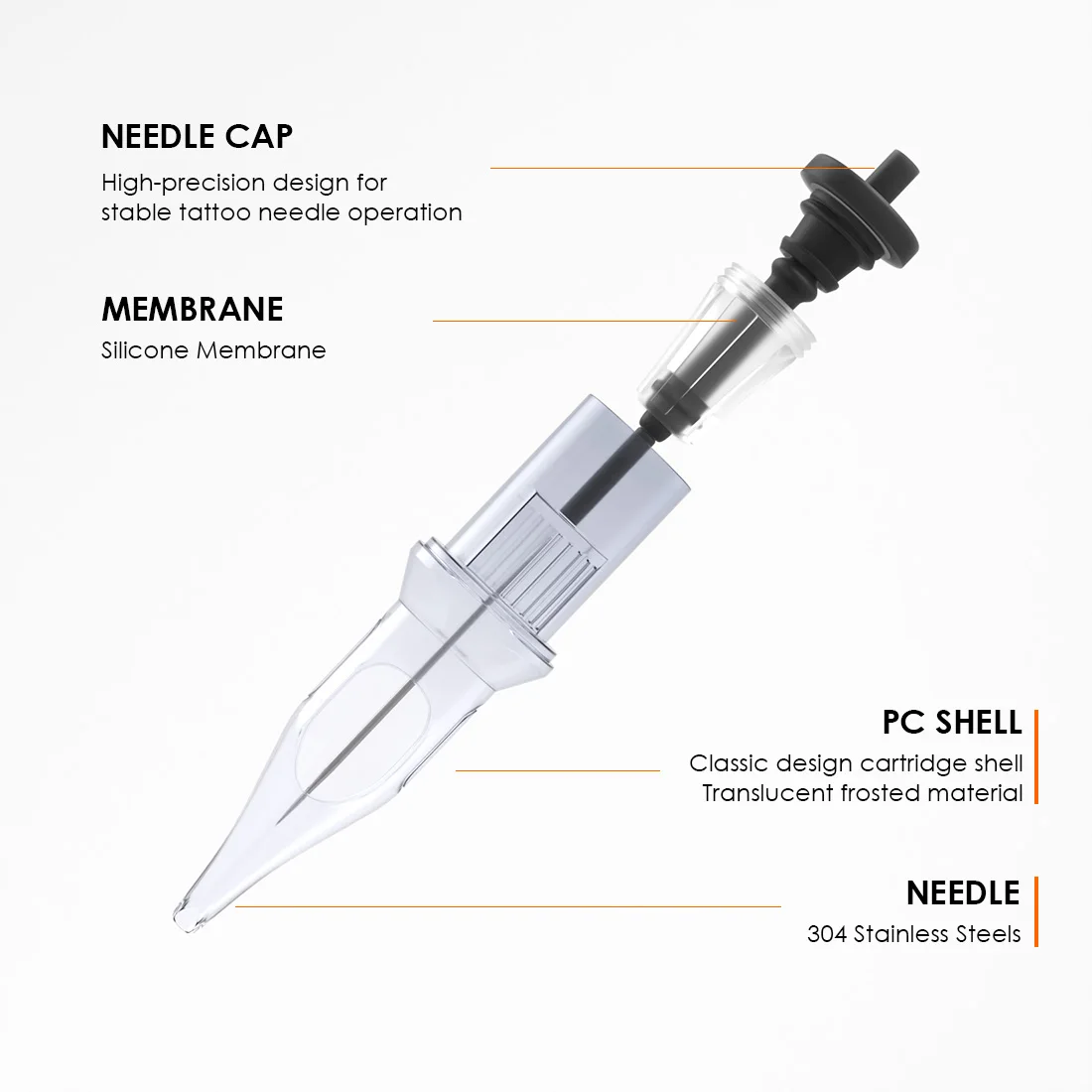 

KVM 20 шт./лот одноразовые стерильные прозрачные картриджи иглы для татуировки RL/RS/RM/M1 для машины для перманентного макияжа ручка татуировки ручки