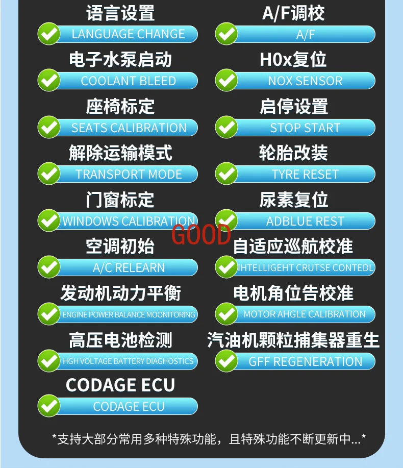 Truck Fault Diagnostic Instrument, Detector de Instrumentos para Manutenção, 24V, 10 pol