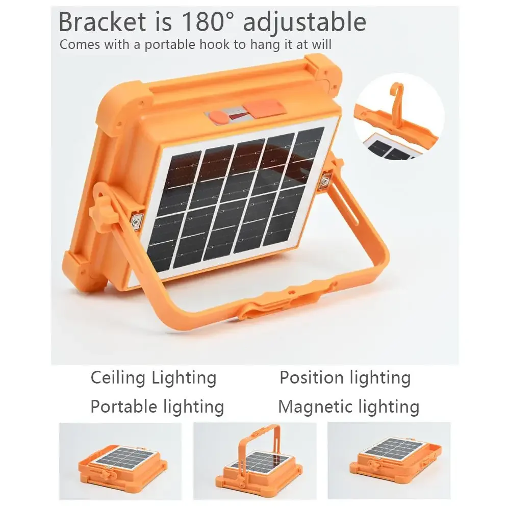 Linterna de Camping recargable Solar de 20000mAh, Banco de alta potencia, luces LED para tienda de campaña, linterna magnética potente, lámpara de