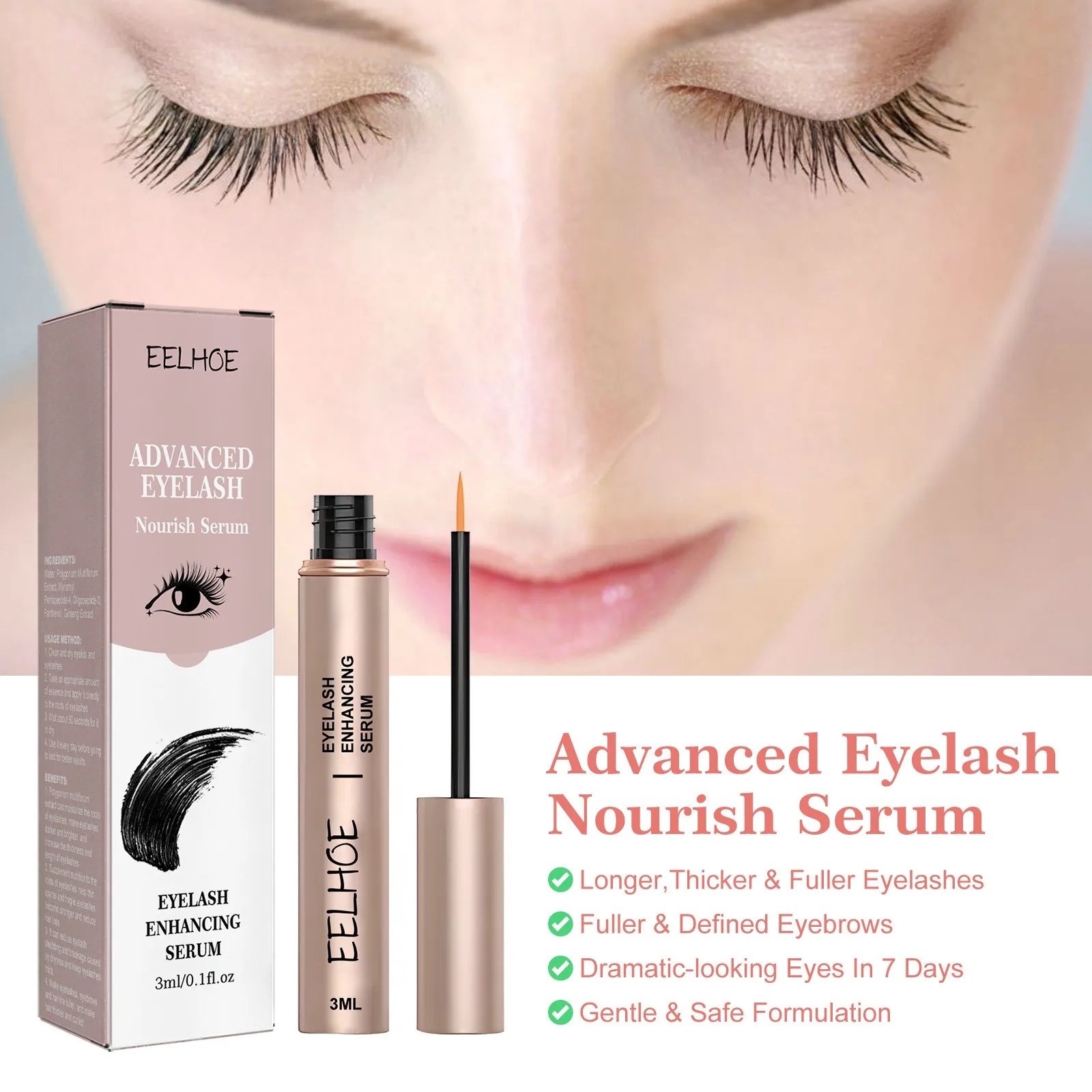 Lengthening Mascara Fiber Lash Extension Thick Curling Enhance Eyelashes Cosmetic Make Up Long Lasting Waterproof Mascara