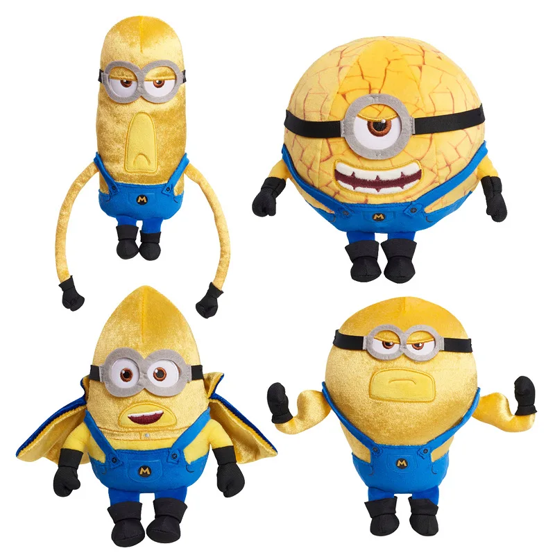 

New Cute Despicable Me 4 Minions Caped Plush Toy Mini Soft Stuffed Cartoon Doll Collectible Figure for Birthday Gift Home Decor