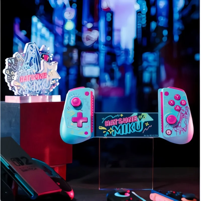 

hot In Stock Genuine Chicken X5s Hatsune Miku Future Co Branded Wireless Bluetooth Stretch Handle Genuine Game X5s Model Toys