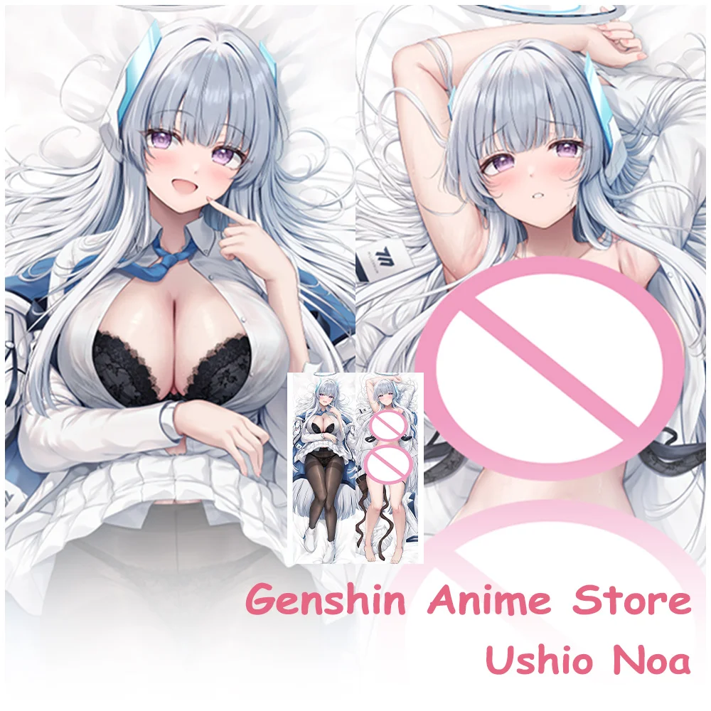 

Anime Blue Archive Ushio Noa Body Dakimakura Cover Cosplay Props Peachskin Anime 2Sided Printed Otaku Pillow Cushion Covers