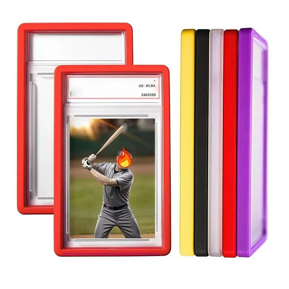 ترقية بطاقة تصنيف PSA حافظة ناعمة سيليكون امتصاص الصدمات 35PT حافظة واقية ضيقة تناسب حامل بطاقة ماتي مقاومة للسقوط #1