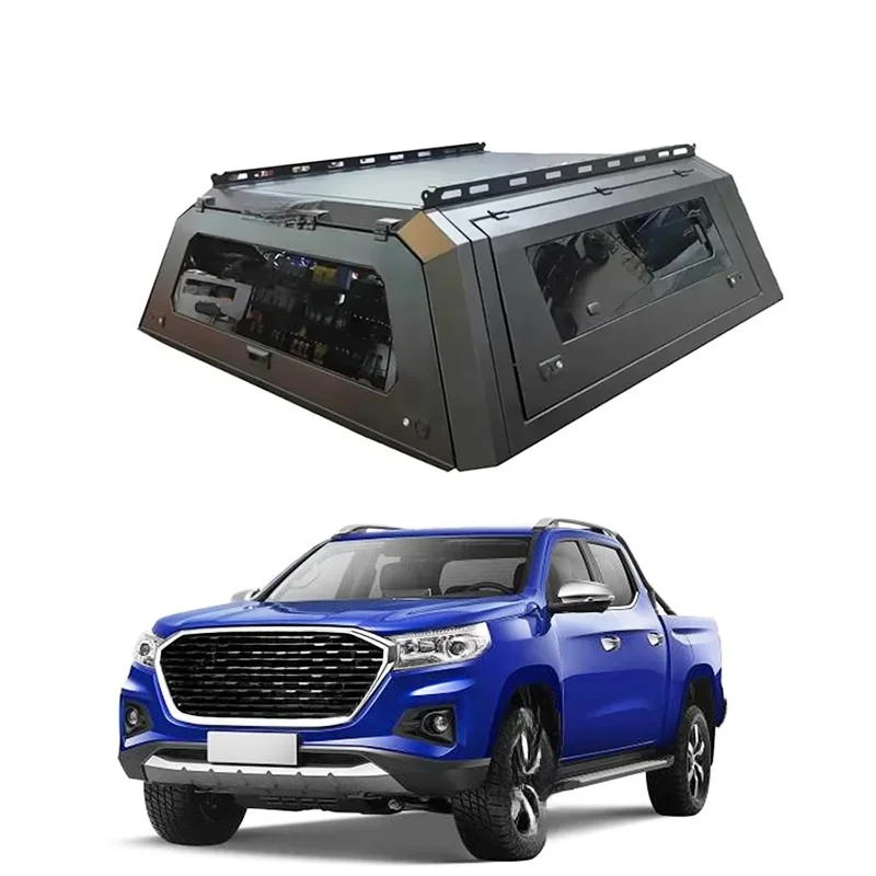 Auto Parts Heavy Duty Waterproof Lockable Hardtop Pickup Canopy Cap With Sliding Exterior Modification Accessories