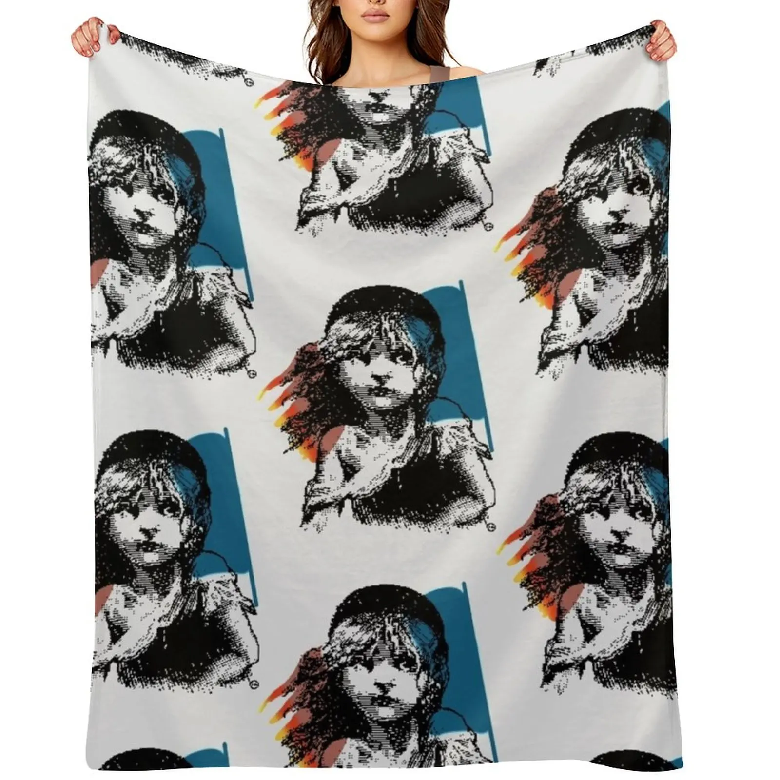 

1986 Les Miserables London Broadway Broadway Throw Blanket Decorative Beds Kid'S Sofa Quilt warm for winter Blankets