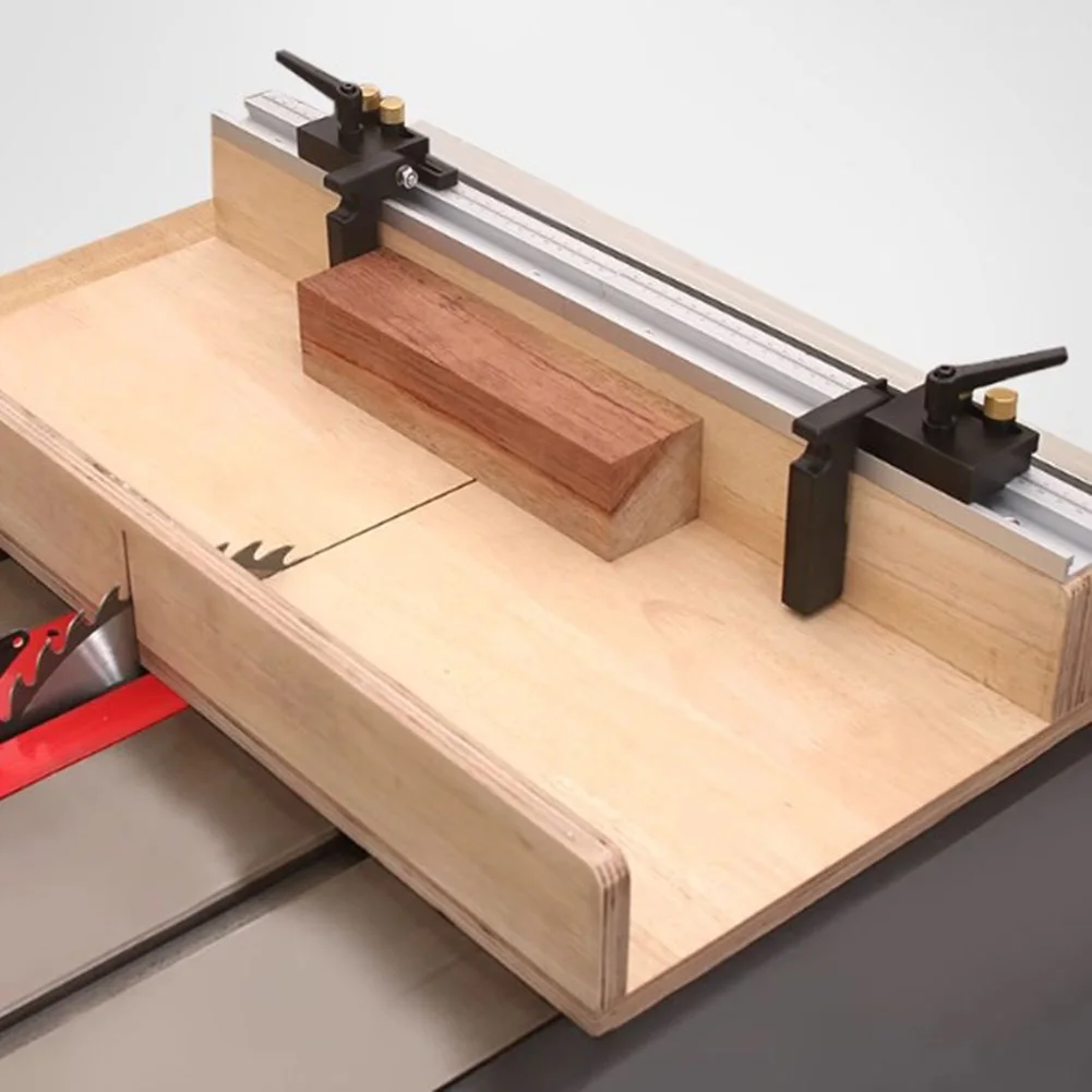 Easy to Use Aluminum Alloy T Slot Miter Track Featuring a Built in Scale System for Quick Measurements in Woodworking