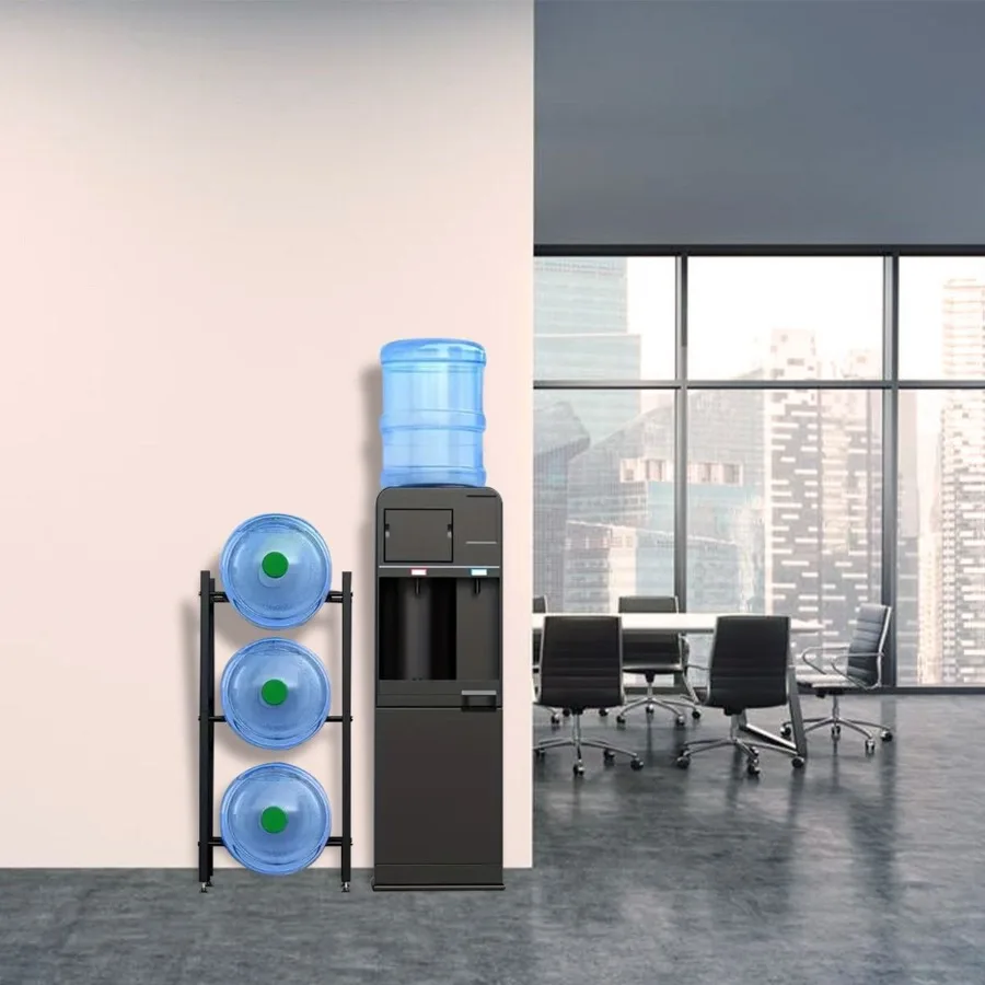 

3 Tier Water Jug Rack Detachable 5 Gallon Water Bottle Storage Stand Heavy Duty Organizer Shelf for Home Office Kitchen Garage