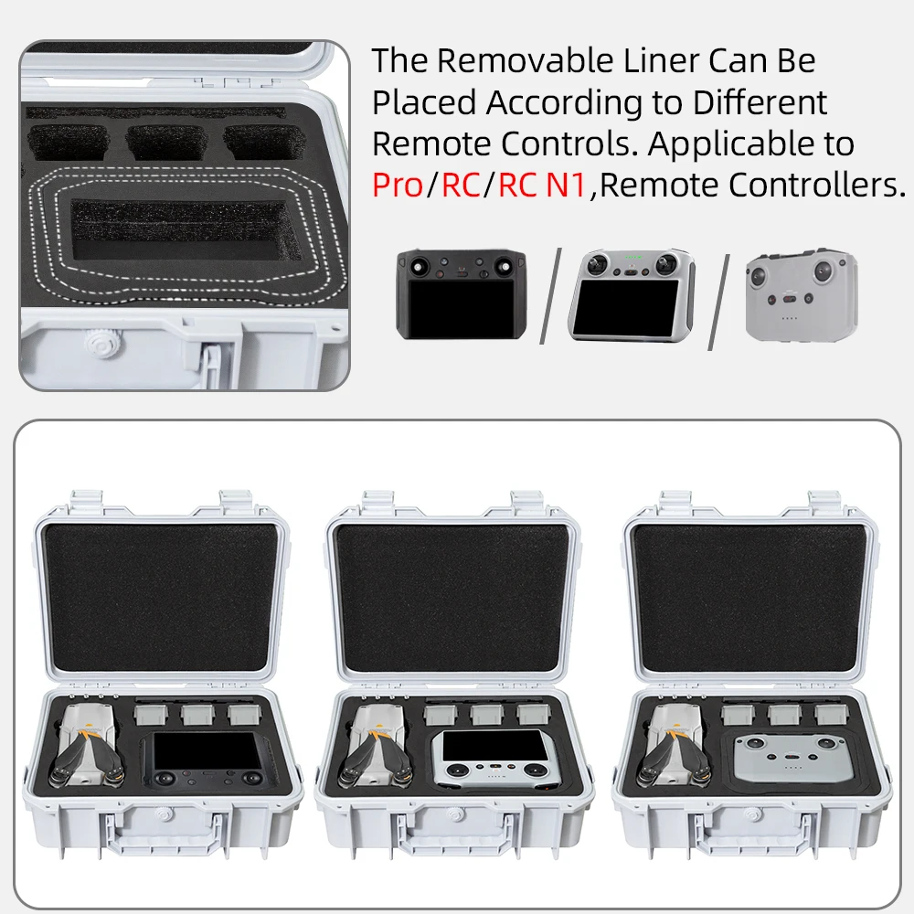 Imagem -06 - Maleta de Transporte com Tela para Dji Mavic Air 2s Controle Remoto à Prova de Explosão Abs Acessórios Box