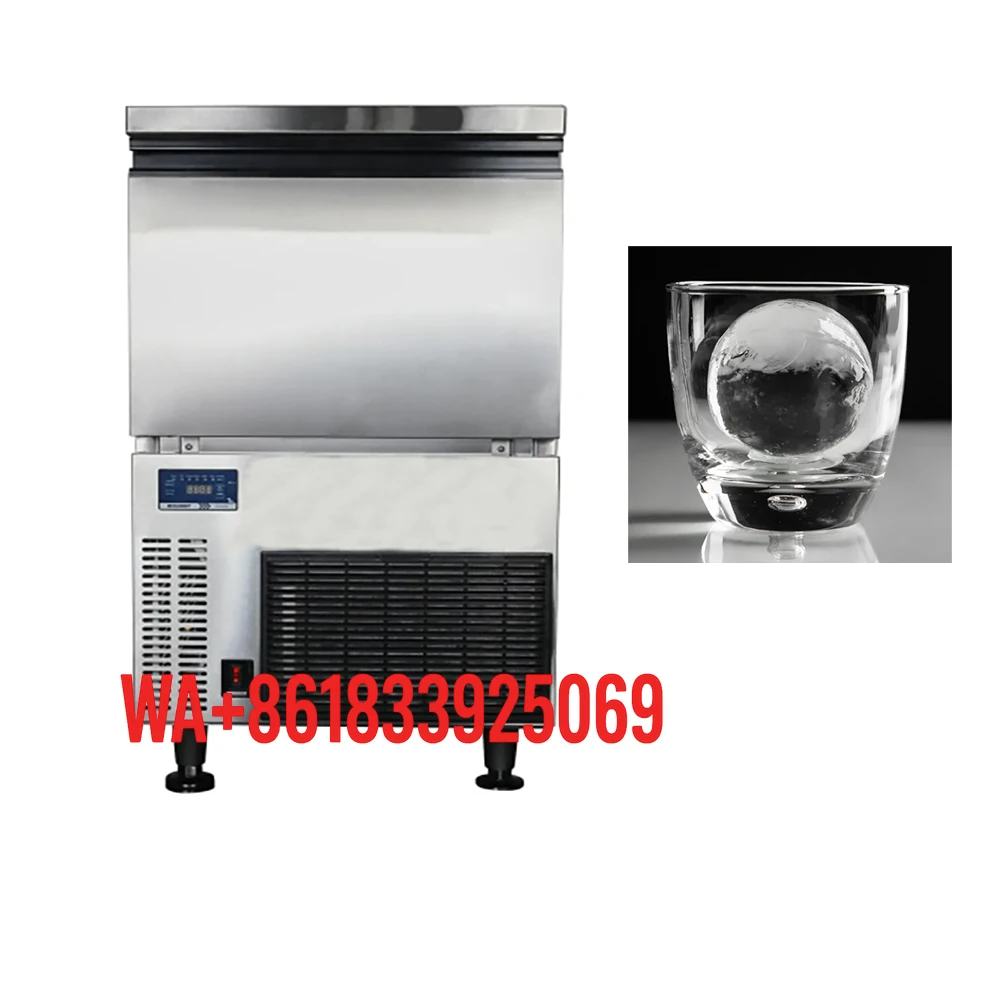 

Commercial 30kg Ice Ball Maker Gourmet Ice Sphere Machine Round Ice Maker for Bar Hotel Restaurant