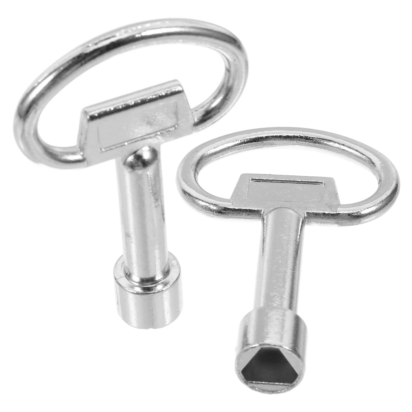 

2 Pcs Zinc Alloy Triangle Key Electrical Cabinet Trash Can Meter Lock Elevator Lift Door