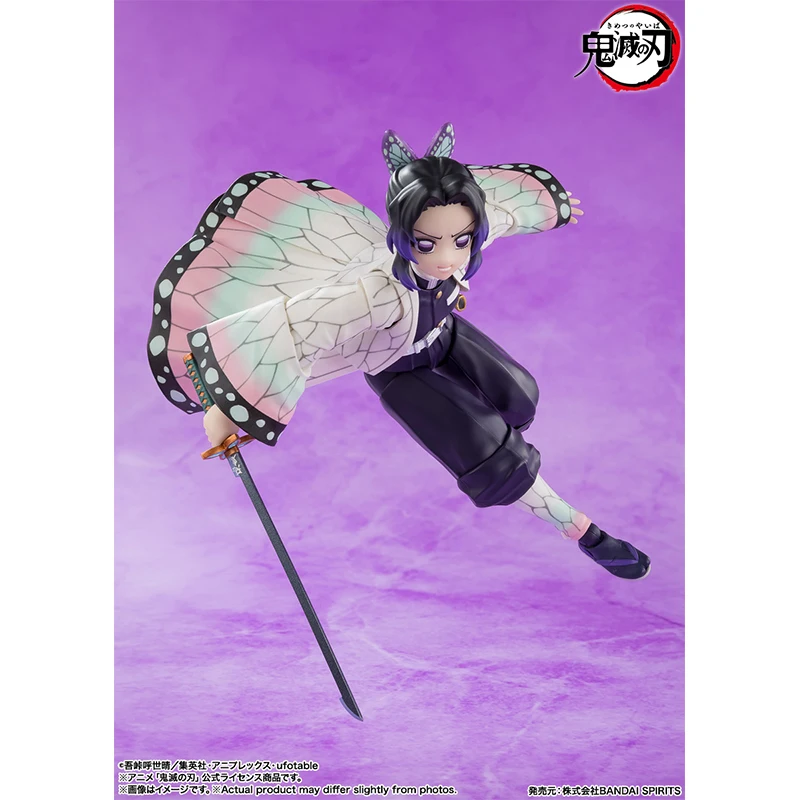 ฟิกเกอร์อนิเมะดาบพิฆาตอสูร ฮาชิระ โคโจ ชิโนบุ ของแท้จาก BANDAI รุ่น SHF ของเล่นโมเดลแอคชั่น