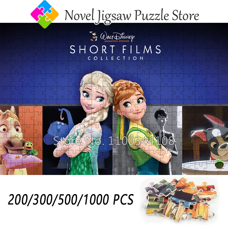 

Пазл Disney «Холодное сердце» с героями мультфильмов, головоломка принцессы Эльзы и Анны для детей, развивающие игрушки, коллекция ручной работы