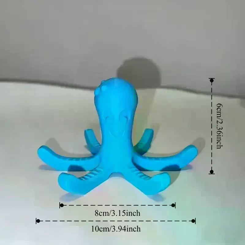 Estante de secado de botellas de agua independiente en forma de pulpo impreso en 3D, eficiencia de secado mejorada para varias tazas, 1 Uds.