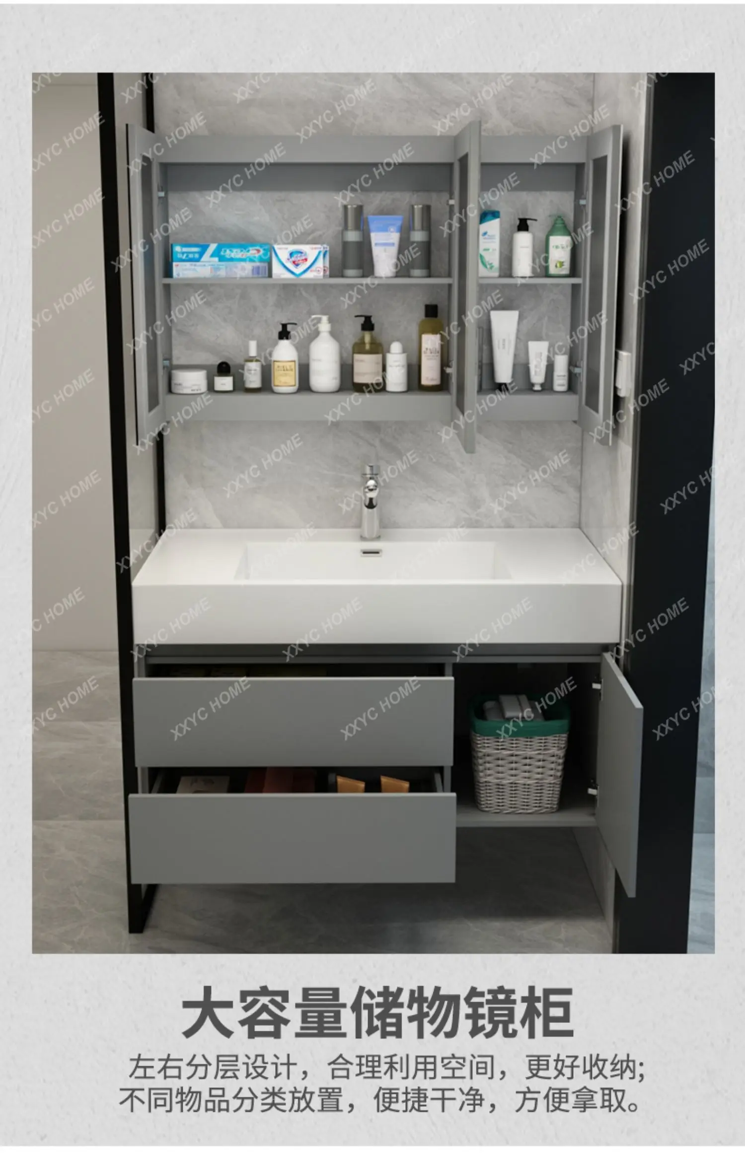 Nano rock integrated basin, bathroom cabinet, combined washstand, toilet, face wash basin, microcrystalline stone sanitary ware