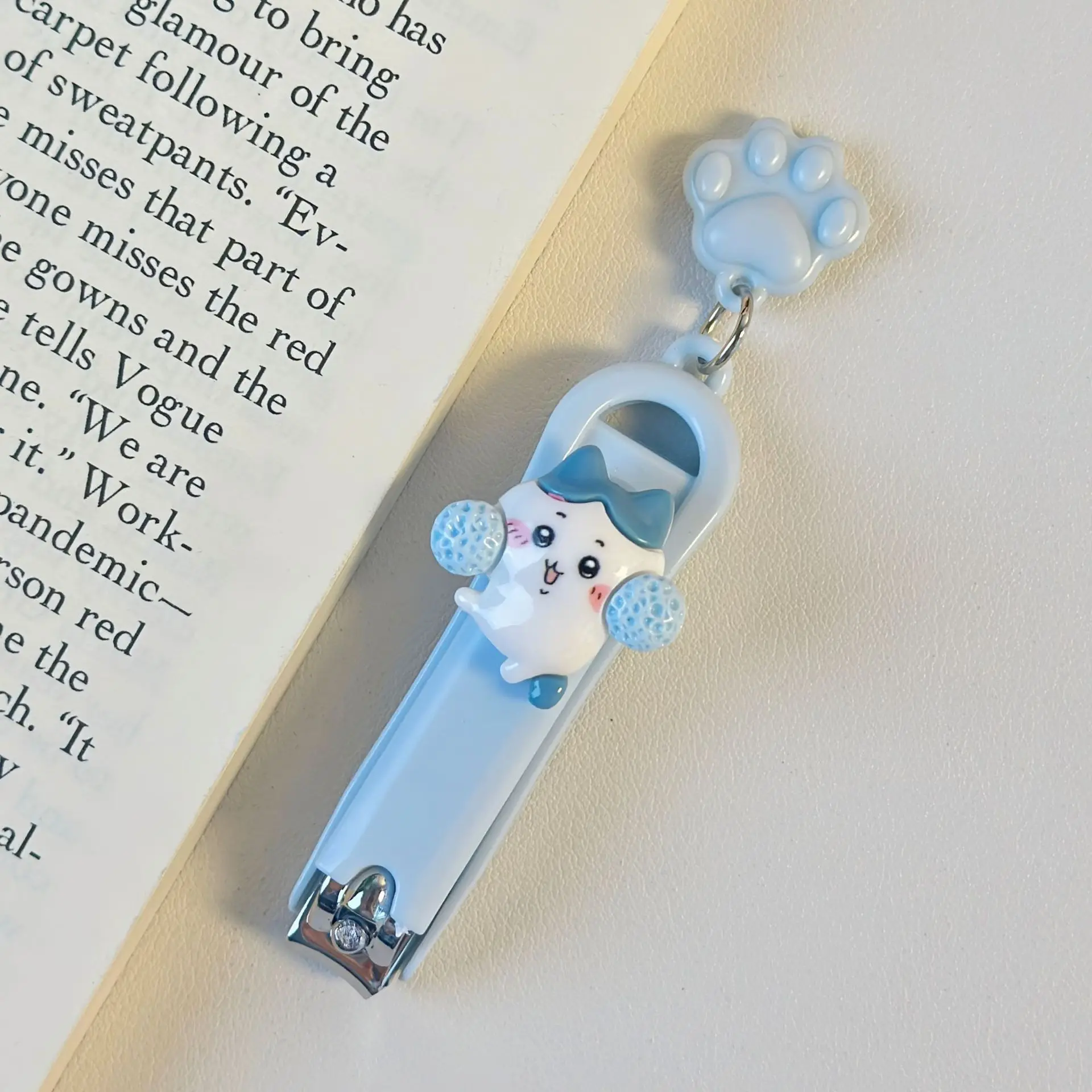 مقص أظافر Chiikawa الجديد للمنزل في الهواء الطلق، مقص أظافر مريح لمكتب الطلاب، مقص أظافر جرلي كاواي