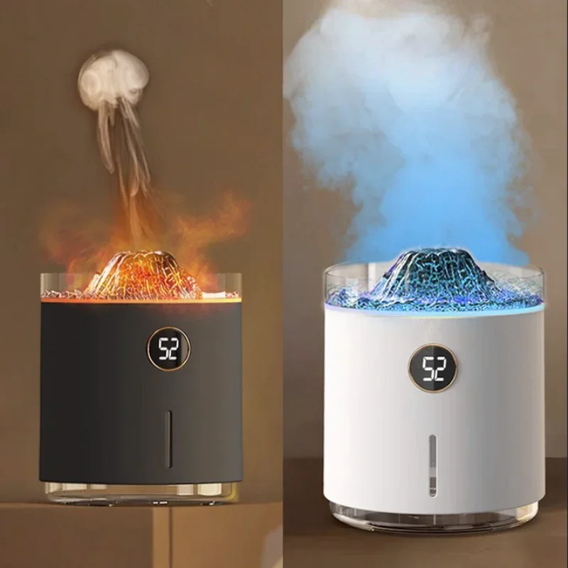 

Volcano Flame Essential Oil Aroma Diffuser 350ML Smoke Ring Air Humidifier USB Ultrasonic Mist Maker Fragrance Mini Humidifier