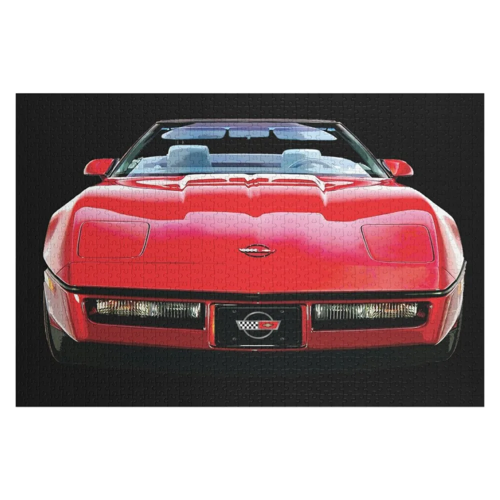 

Red Corvette Jigsaw Puzzle Wooden Boxes Christmas Toys Woods For Adults Personalized Wooden Name Puzzle