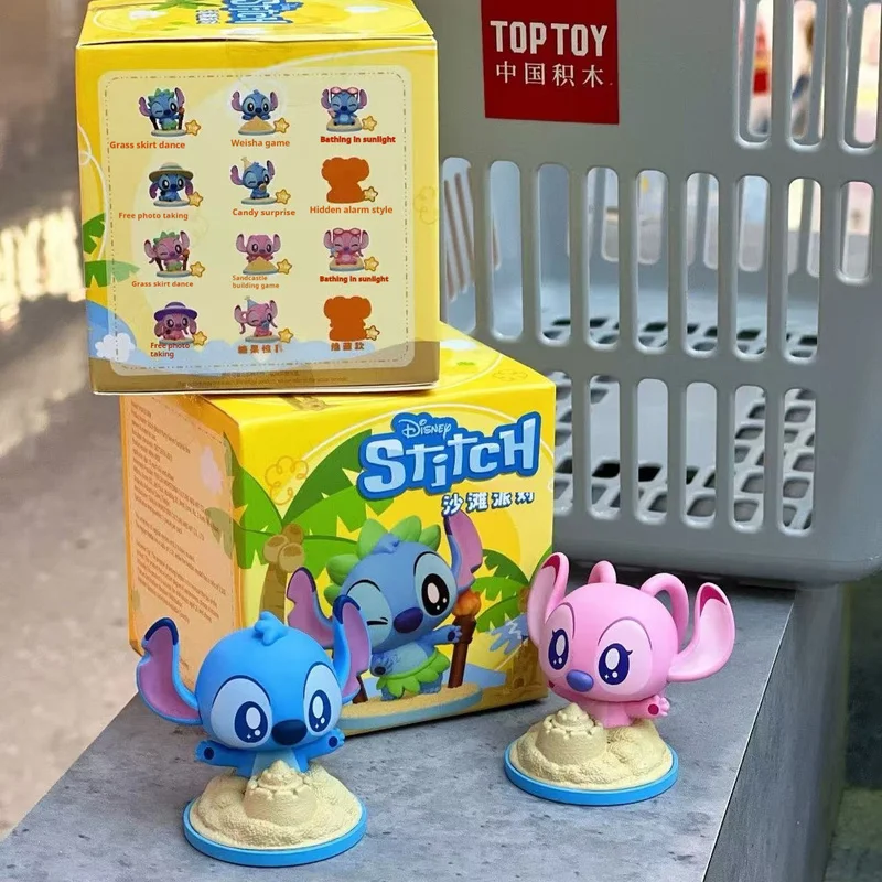 

New Anime Stitch Beach Party Series Blind Box Figure Cute Collectible Toy Girls Gift Trendy Pop Culture Statues Plaything