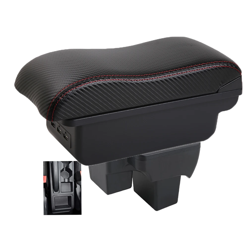 Opbergdoos voor de middenconsole met armsteun en elleboogondersteuning, voor de bestuurderszijde van de VW Polo, Nivus, Novo en Virtus – een accessoire voor het interieur van de auto.