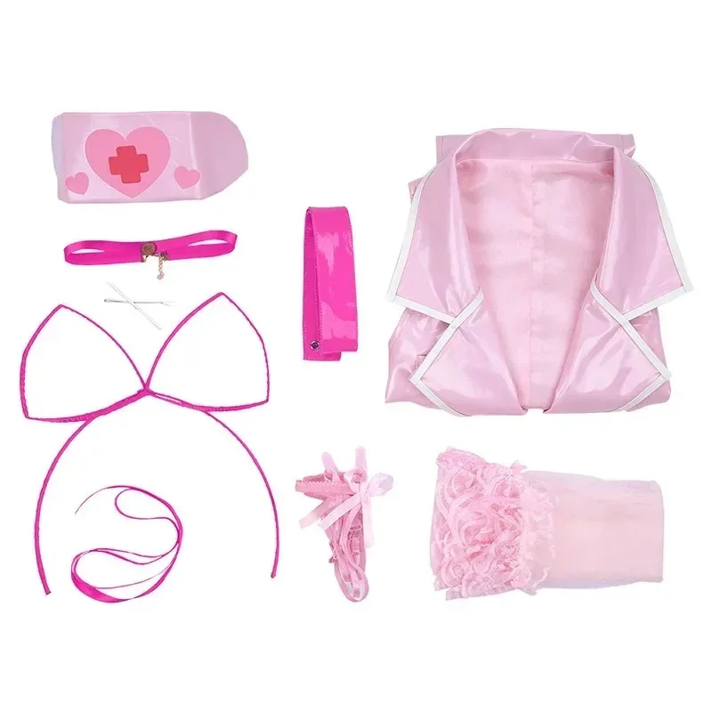 Anime DATE A LIVE Yatogami Tohka Costume Cosplay Donne adulte Abito in pelle PU Vestito da infermiera sexy Vestito di carnevale di Halloween