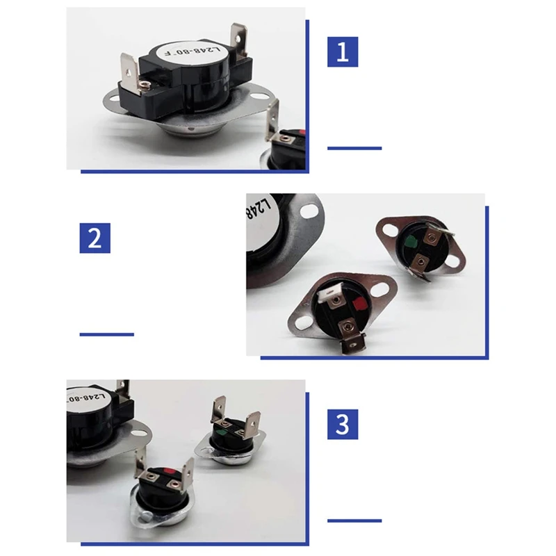 Fusível térmico Termostato Kit para Secador, LA-1053, AH2162282, QP5