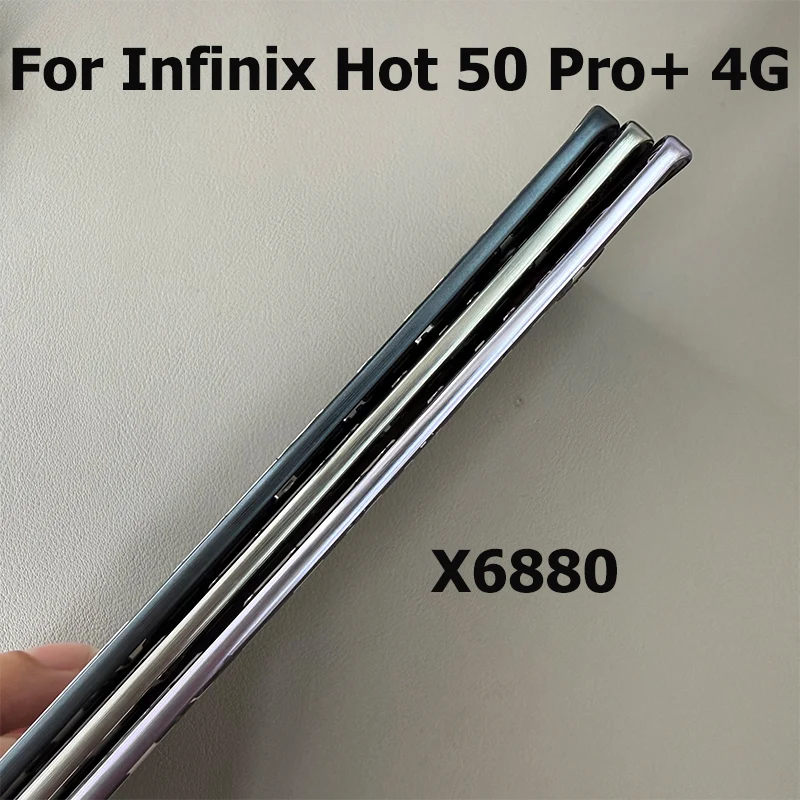 For Infinix Hot 50 Pro Pro+ Plus 4G Middle Frame Front LCD Frame Bezel Plate Housing Replacement X6881