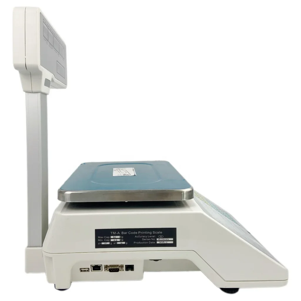 OIML and NTEP Approved  Electronic Weighing Scale Label Printing Barcode Labeling Scale with Pole Display