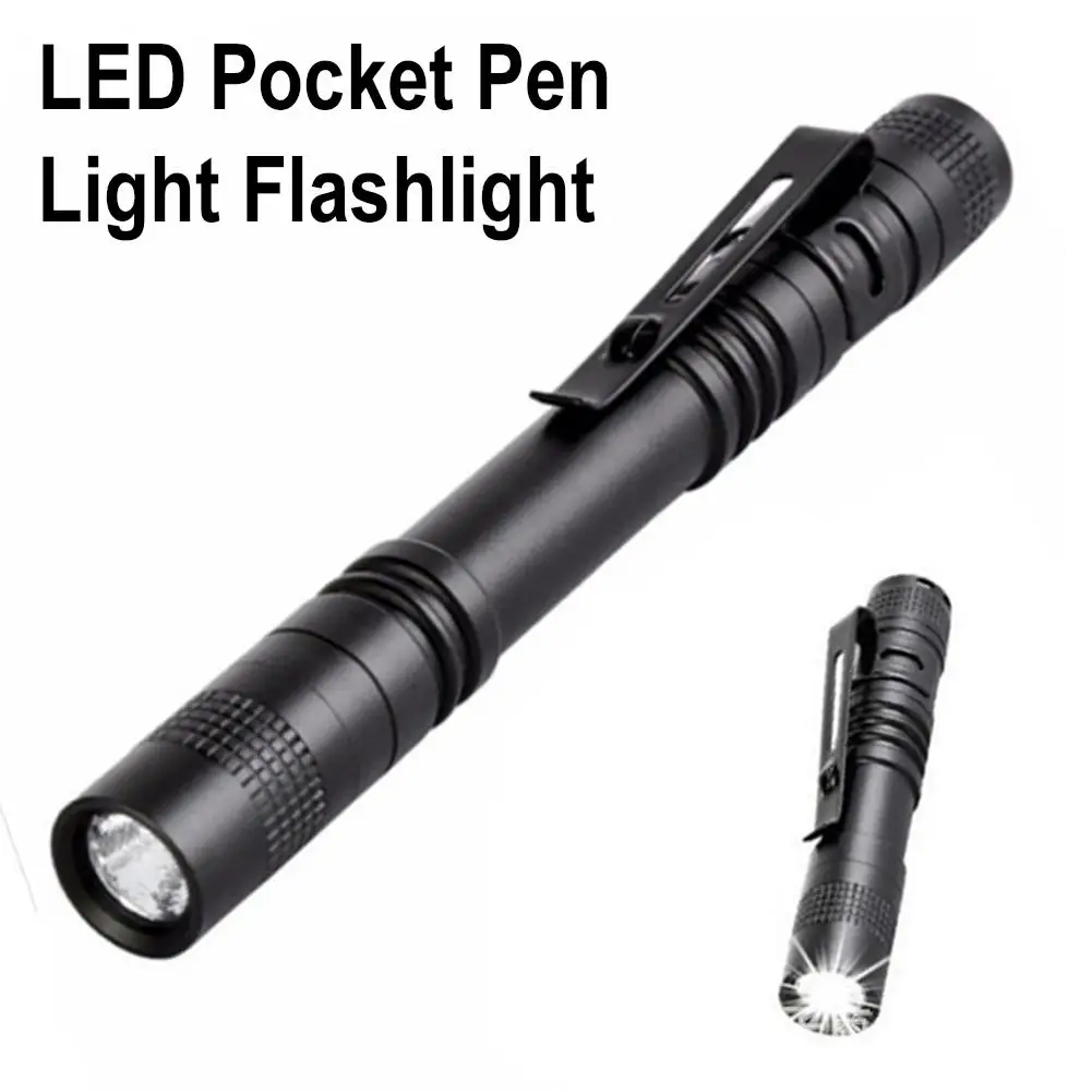 

Led Pocket Pen Light Flashlight Small Mini Penlight With Clip Penholder Perfect Flashlights For Inspection Work Repair Camp B1n4