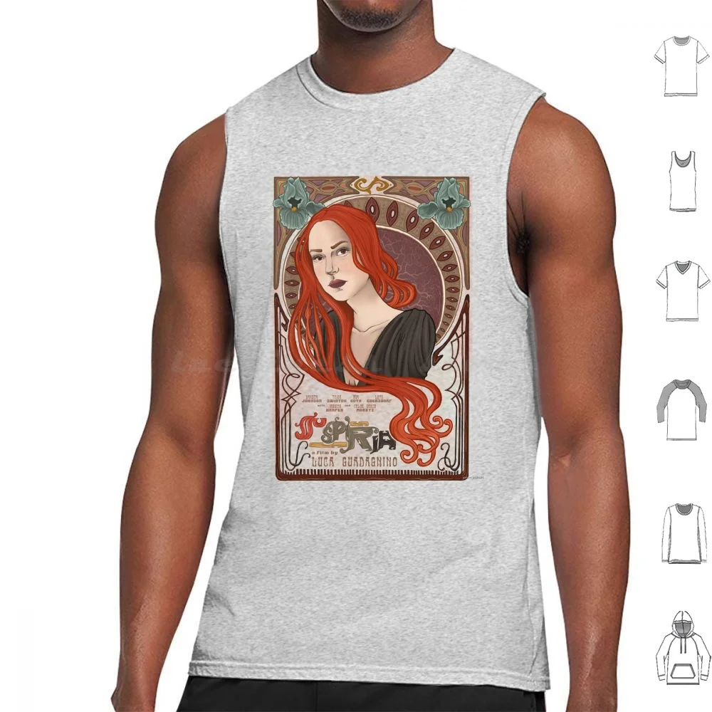 Suspiria Tank Tops Print Cotton Suspiria Dakota Johnson Suspiria 2018 Dario Argento Luca Guadagnino Horror Remake Suspiria