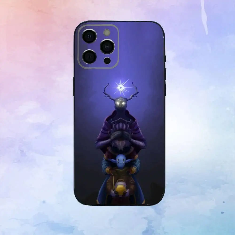 حافظة هاتف O-outer W-Wilds Game لهاتف iPhone17,16,15,14,13,12,11 Plus، Pro Max غطاء أسود ناعم