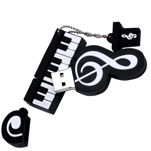 Imagen 2 del producto JASTER Music note Pen drive instrumento Musical USB 2,0 unidades Flash 64GB memoria de dibujos animados Pendrive U disco 4GB 32GB 16GB 8GB