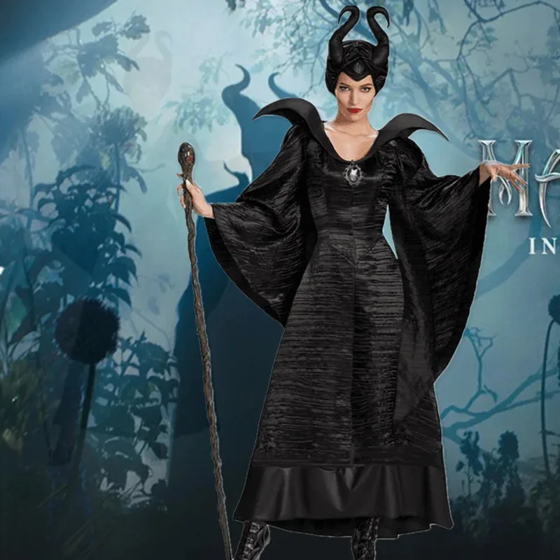 

2025 New Vampire Halloween Costumes Sexy Black Witch Wizard Cosplay Adult Beauty Women Evil Dress Masquerade Carnival Part☆★ee☆★