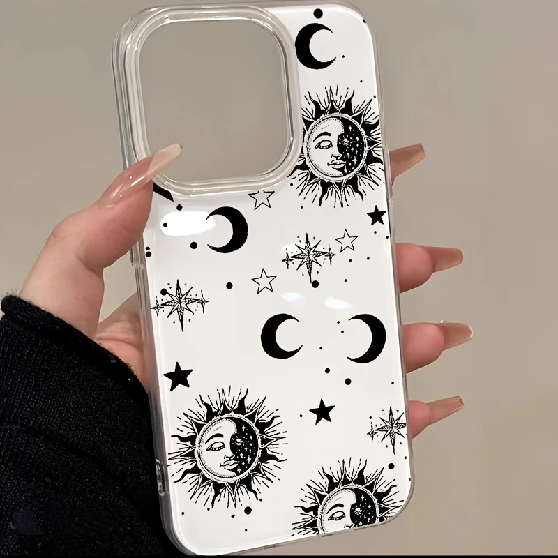 Vintage Sun Moon Star Tarot Phone Case For Samsung Galaxy S26 S24 S25 S23 Ultra Plus A56 A57 A55 A36 A37 A06 A07 A17 A27 Cover