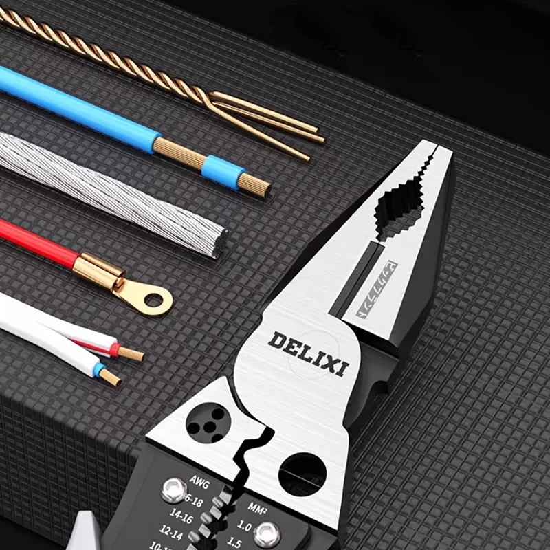 9/7inch Multifunctional Steel Wire Pliers Needle Nose Crimping Pliers Hand Tools High Hardness Industrial Grade